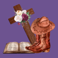 Boots With Bible And Cross Vintage Tee | Teevron
