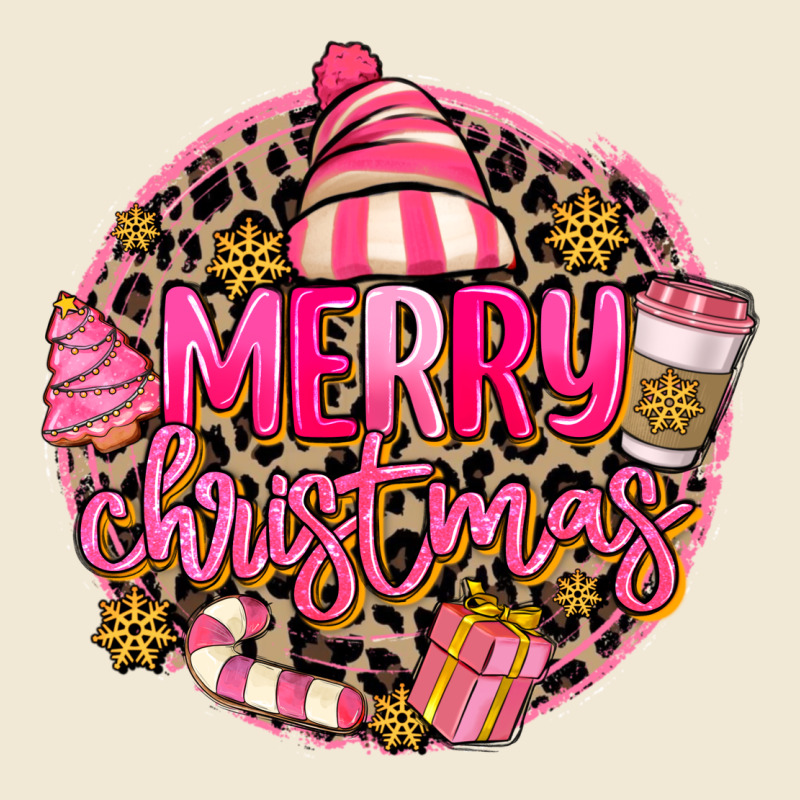 Pink Merry Christmas Premium Tee by MaliasSmallBusiness | Teevron