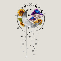 Moon And Mushrooms With Sunflower Heavy Core Tee | Teevron