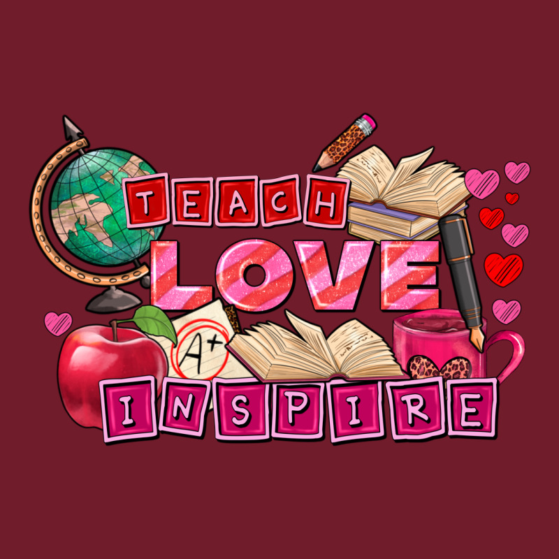 Valentine's Day Teach Love Inspire Zipper Hoodie by FaDigitalArtStudio | Teevron