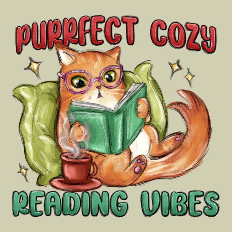 Purrfect Cozy Reading Vibes Heavy Core Tee by MaliasSmallBusiness | Teevron