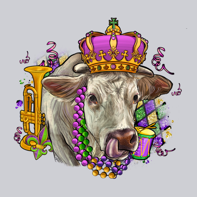 Charolais Mardi Gras Heavyweight Sweatshirt by OliviaCreatesArt | Teevron