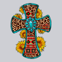 Gemstone Sunflower Leopard Cross Heavyweight Sweatshirt | Teevron