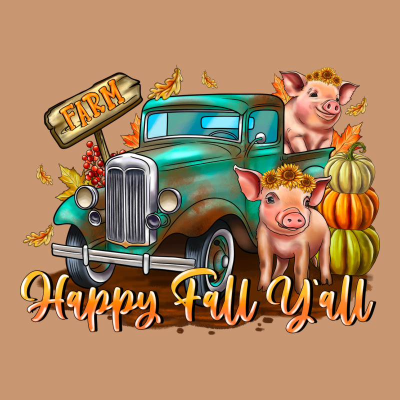 Farm Happy Fall Y'all Heavyweight Hoodie by CowhideDigitalArt | Teevron