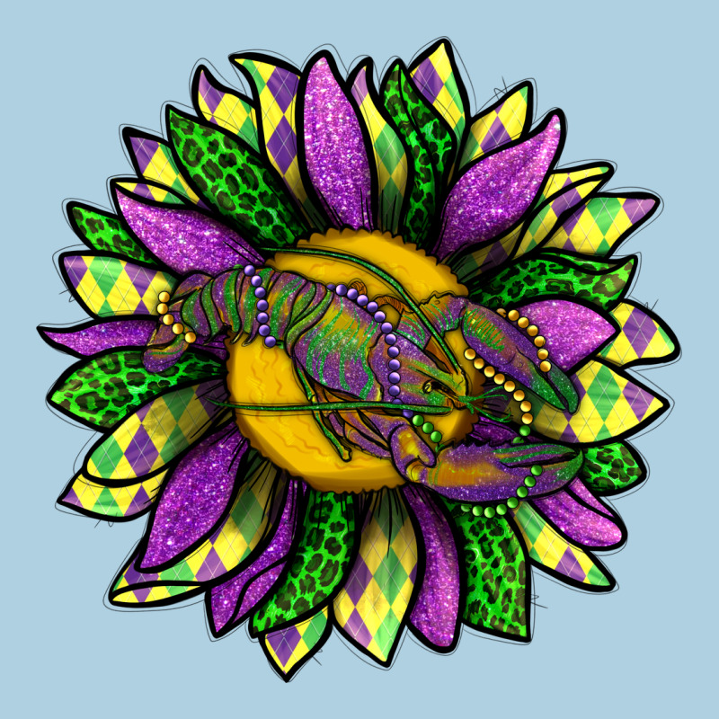 Mardi Gras Sunflower With Crawfish Premium Hoodie by BundleAndBundleShop | Teevron