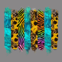 Turquoise Leopard Sunflowers Colorful Vintage Tee | Teevron