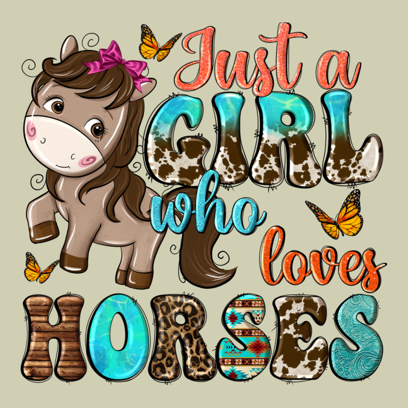 Just A Girl Who Loves Horses Heavy Core Tee by NancyCooperArtShop | Teevron