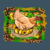 St Patricks Day Farm Chicken Gold Eggs Leopard Serape Glitter Urban Hoodie | Teevron
