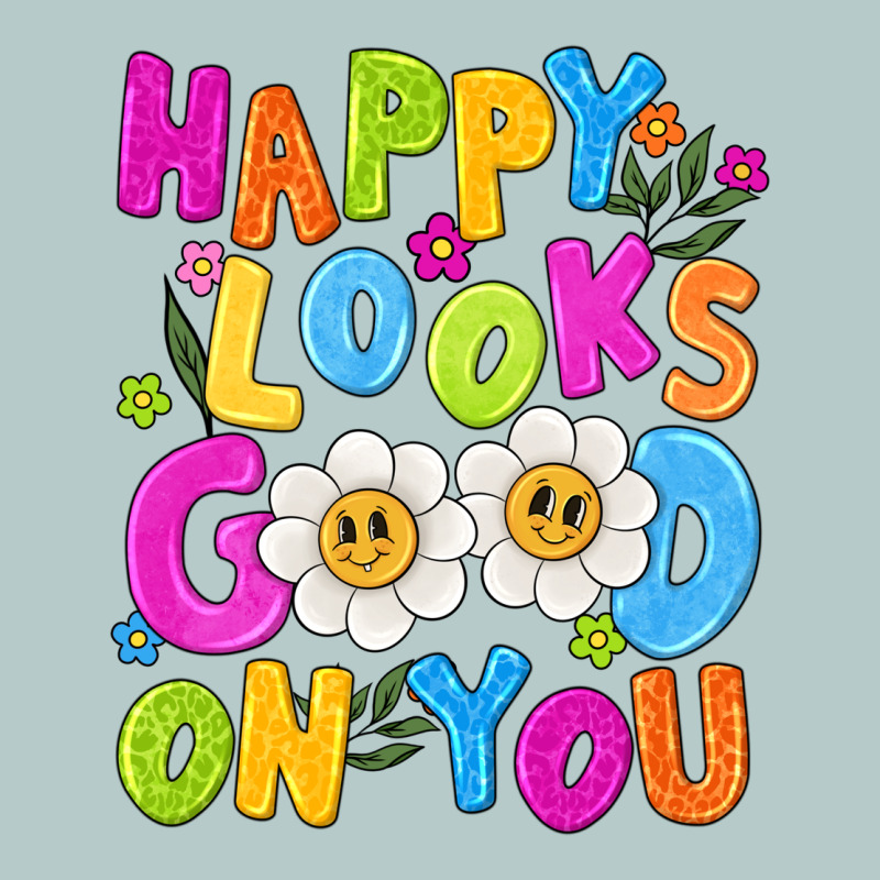 Happy Looks Good On You Heavy Core Tee by NancyCooperArtShop | Teevron