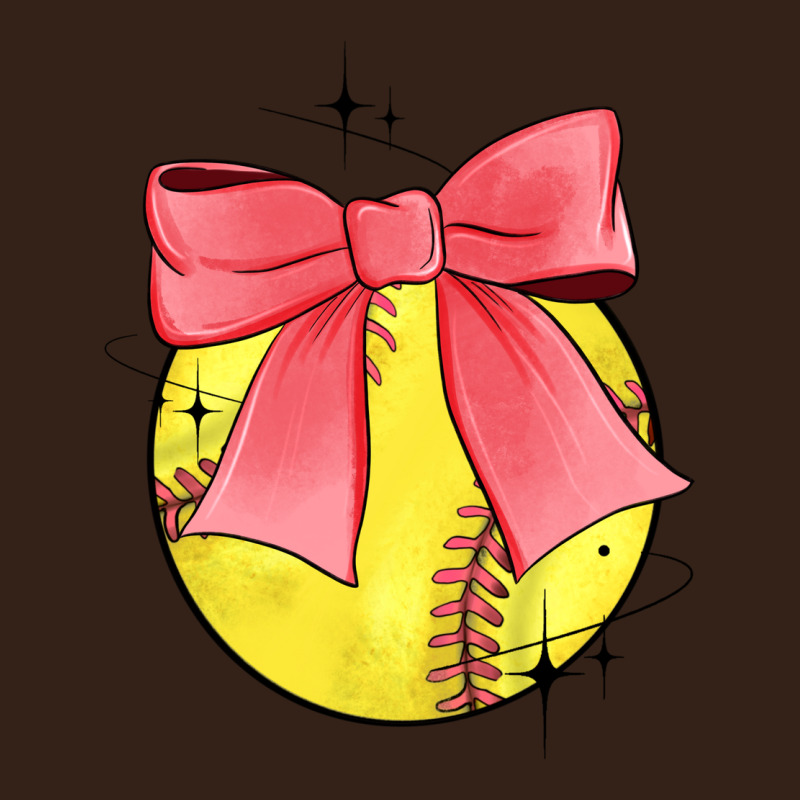 Coquette Softball Bow Heavy Core Tee by JahusDesignShop | Teevron