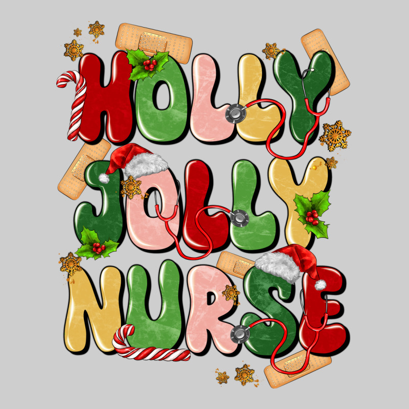 Holly Jolly Nurse Premium Tee by MaliasSmallBusiness | Teevron