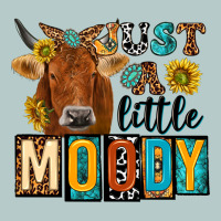 Just A Little Moody With Cow Heavy Core Tee | Teevron