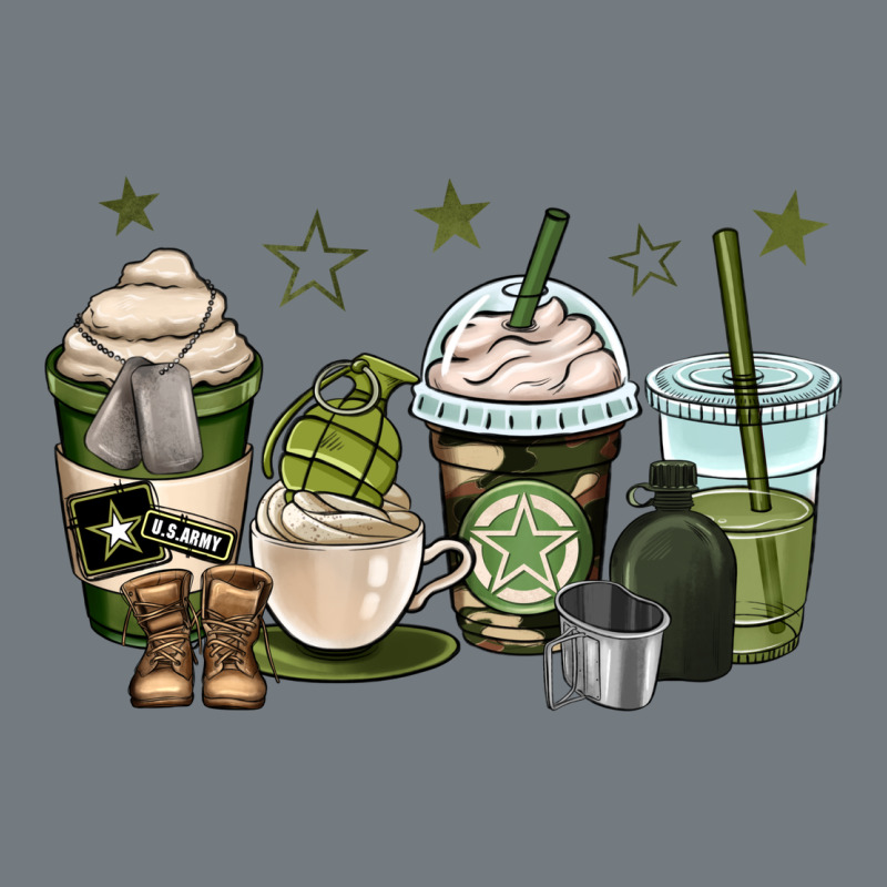 Us Army Coffee Cups Heavyweight Sweatshirt by OliviaCreatesArt | Teevron