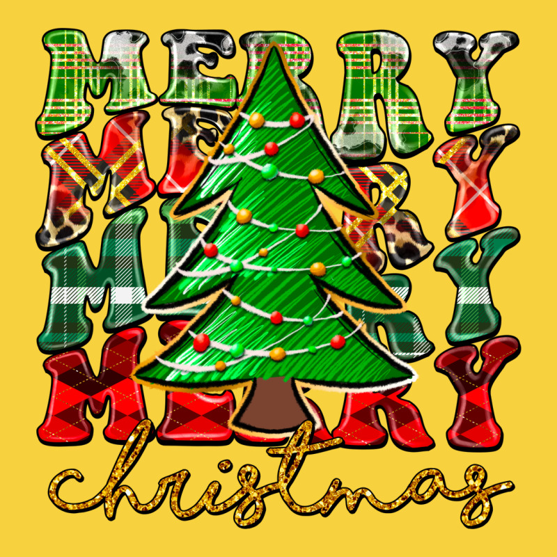 Merry Christmas Tree Premium Sweatshirt by CowhideDigitalArt | Teevron