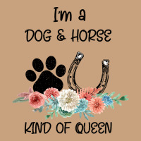 I'm A Dog & Horse Kind Of Queen Pet Lover Owner Vintage Tee | Teevron