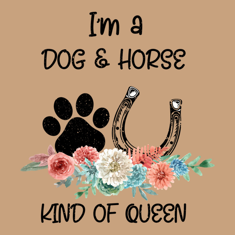 I'm A Dog & Horse Kind Of Queen Pet Lover Owner Vintage Tee by Bettercallsaul | Teevron