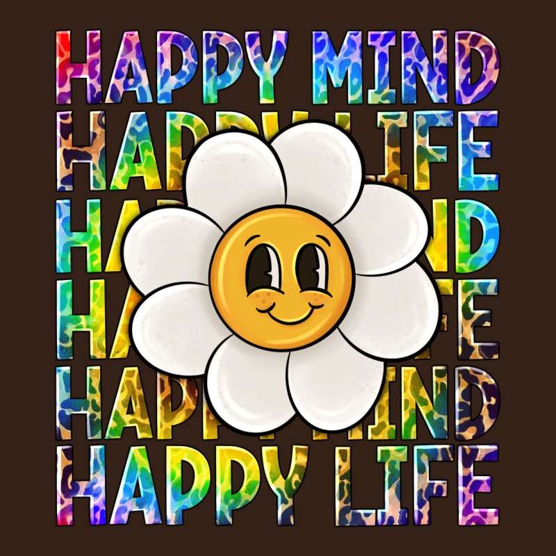 Happy Mind Happy Life Heavy Core Tee by NancyCooperArtShop | Teevron