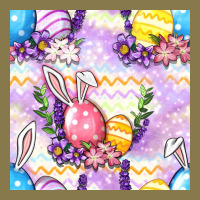 Easter Eggs With Flowers Seamless Pattern Premium Hoodie | Teevron