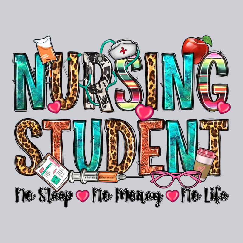 Nursing Student No Sleep No Money No Life Heavyweight Sweatshirt by OliviaCreatesArt | Teevron