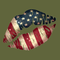 Vintage American Flag Lips Classic Tee | Teevron