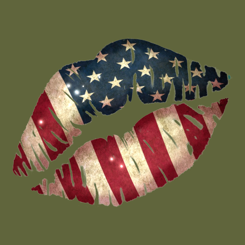 Vintage American Flag Lips Classic Tee by Bettercallsaul | Teevron
