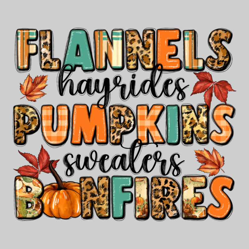 Flannels Hayrides Pumpkinsbonfires Premium Tee by MaliasSmallBusiness | Teevron