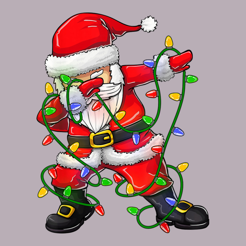 Dabbing Santa Christmas Tree Lights Vintage Tee by tuanDangUi | Teevron