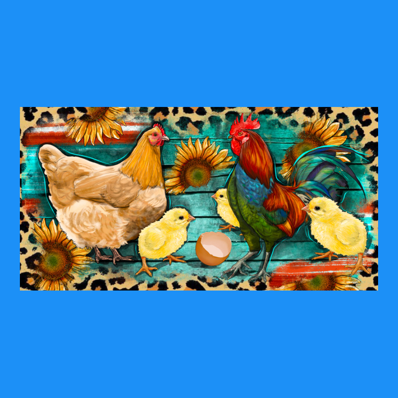 Chicken Rooster And Chicks With Leopard Classic Tee by RanaPortraitStore | Teevron