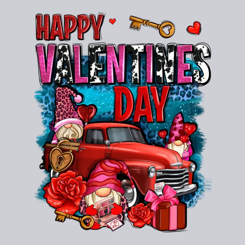 Happy Valentines Day With Gnomes And Truck Olivia Heavyweight Sweatshirt by OliviaCreatesArt | Teevron
