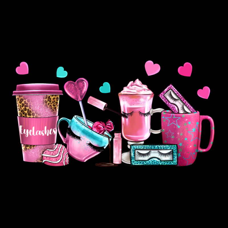 Lash Hustler With Eyelashes Coffee Cups Heavy Core Tee by NancyCooperArtShop | Teevron