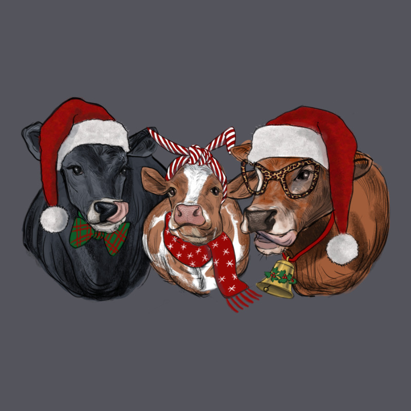 Christmas Heifers Vintage Hoodie by RanaPortraitStore | Teevron