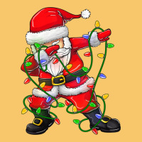 Dabbing Santa Christmas Tree Lights Vintage Hoodie | Teevron
