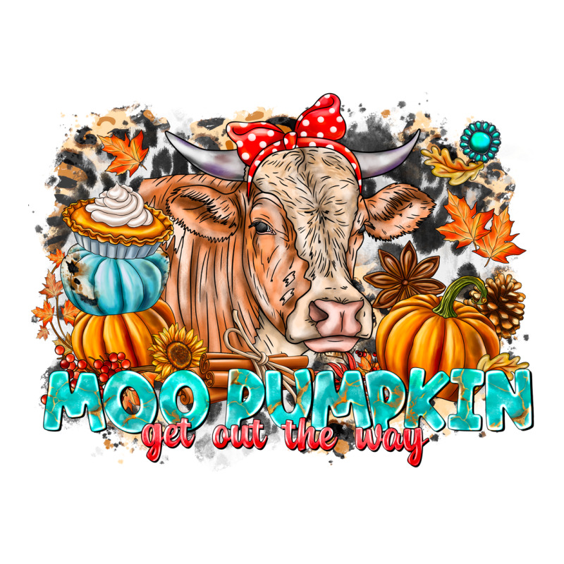Moo Pumpkin Get Out The Way Premium Sweatshirt by CowhideDigitalArt | Teevron
