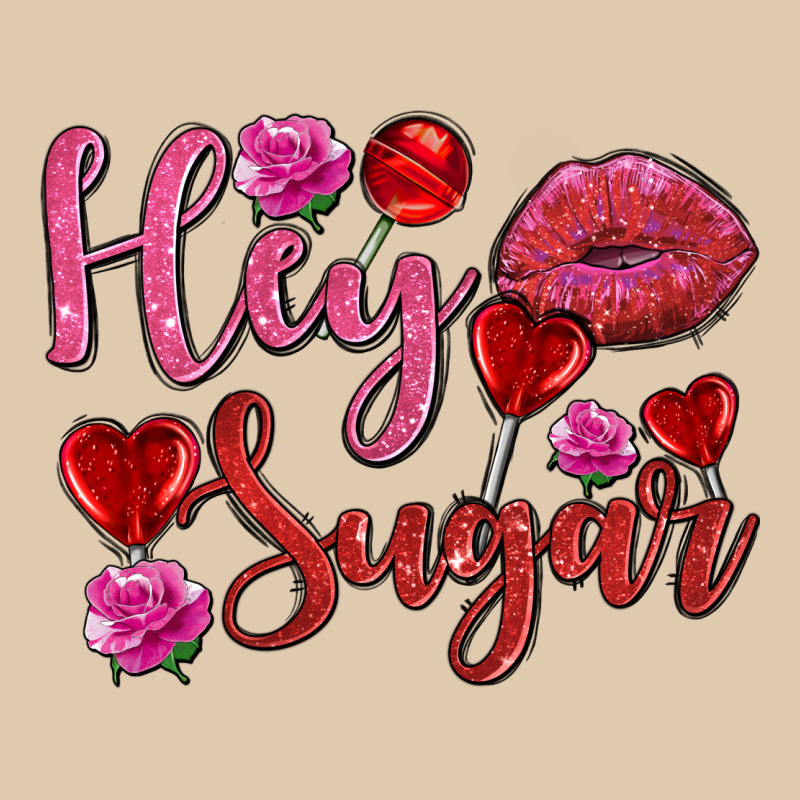 Hey Sugar With Lips And Candies Olivia Heavyweight Sweatshirt by OliviaCreatesArt | Teevron