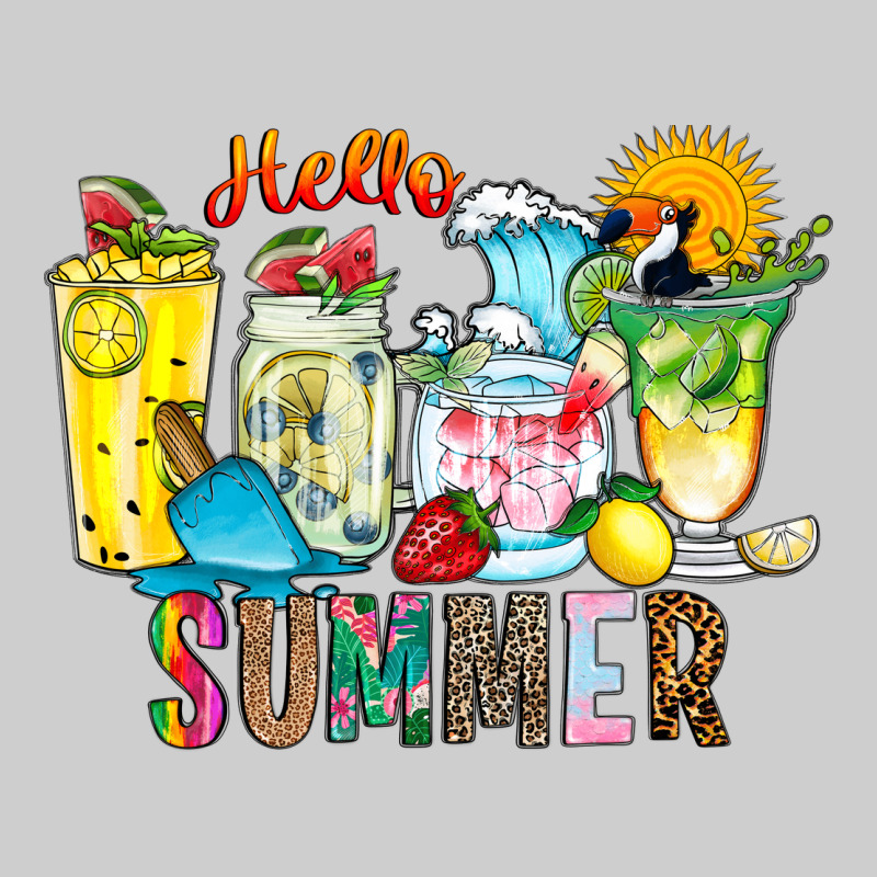Hello Summer Drink Premium Sweatshirt by CowhideDigitalArt | Teevron