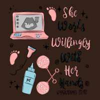 She Works Willingly With Her Hands Heavy Core Tee | Teevron
