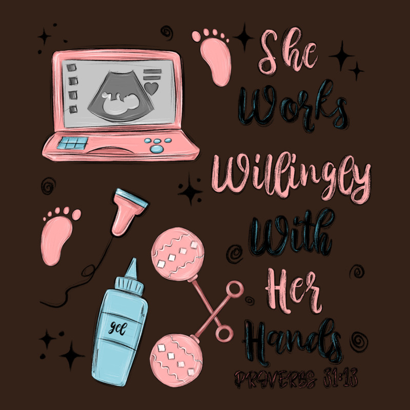 She Works Willingly With Her Hands Heavy Core Tee by MaliasSmallBusiness | Teevron