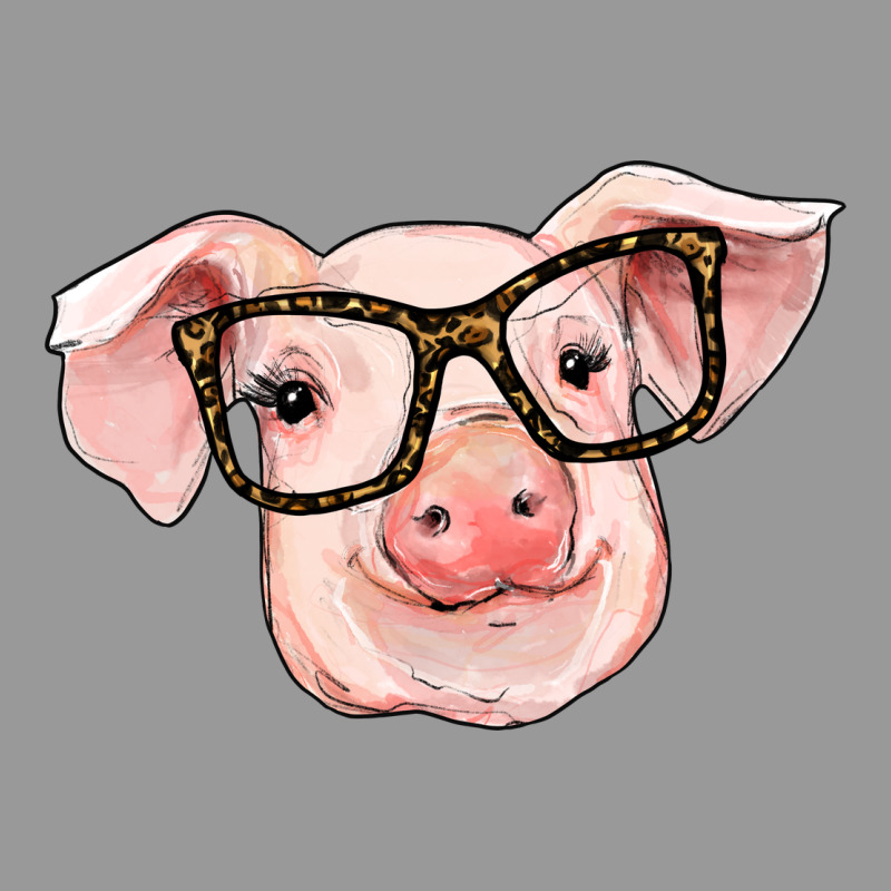 Pig With Glasses Vintage Hoodie by RanaPortraitStore | Teevron