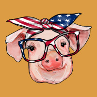 American Flag With Pig Urban Heavy Tee | Teevron