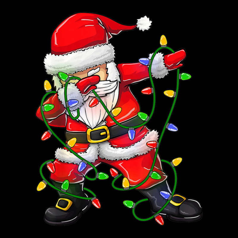 Dabbing Santa Christmas Tree Lights Premium Sweatshirt by tuanDangUi | Teevron
