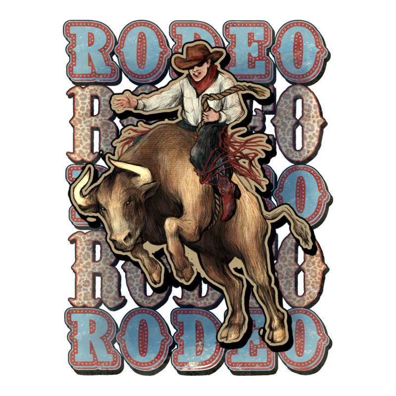Rodeo Cowboy Bull Western Long Sleeve Tee by HowdyJamesFarm | Teevron