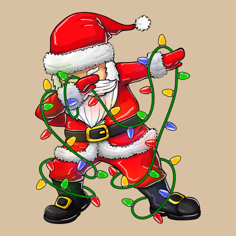Dabbing Santa Christmas Tree Lights Heavyweight Hoodie by tuanDangUi | Teevron