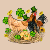 St Patricks Day Farm Chicken Rooster Chick  Shamrock Gold Urban Hoodie | Teevron