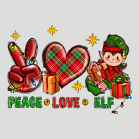 Peace Love Elf Christmas Zipper Hoodie | Teevron