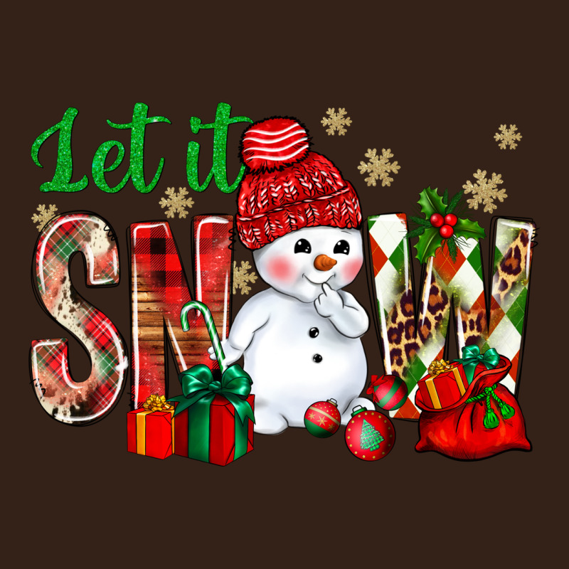 Let It Snow With Snowman Heavy Core Tee by NancyCooperArtShop | Teevron