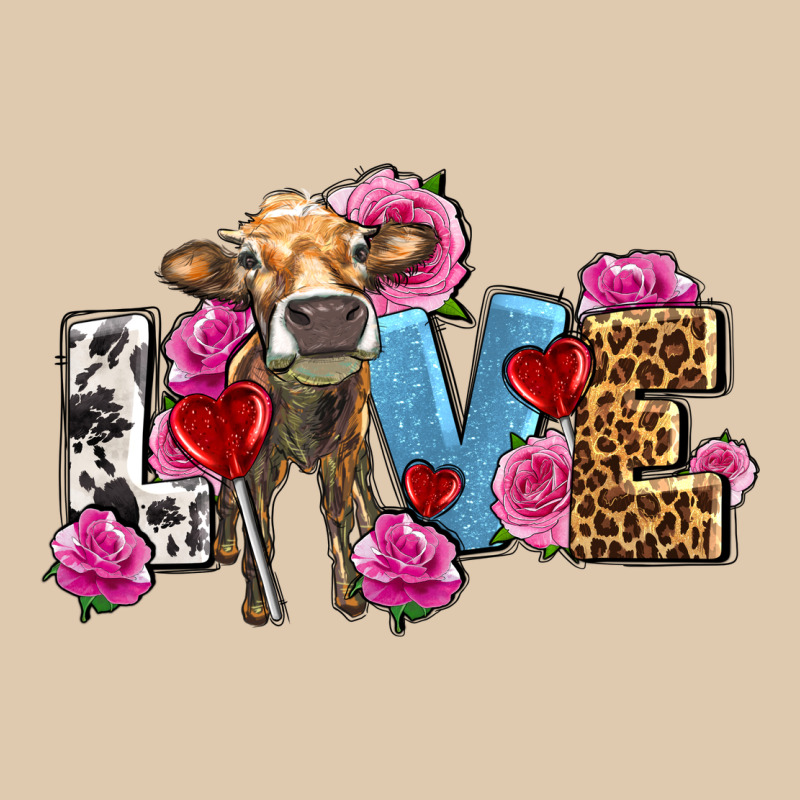 Love With Cow Olivia Heavyweight Sweatshirt by OliviaCreatesArt | Teevron
