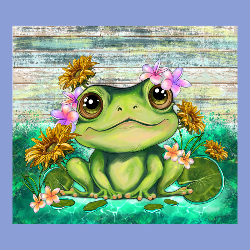 Frog With Sunflower Long Sleeve Tee by TumblerDesignByShophia | Teevron
