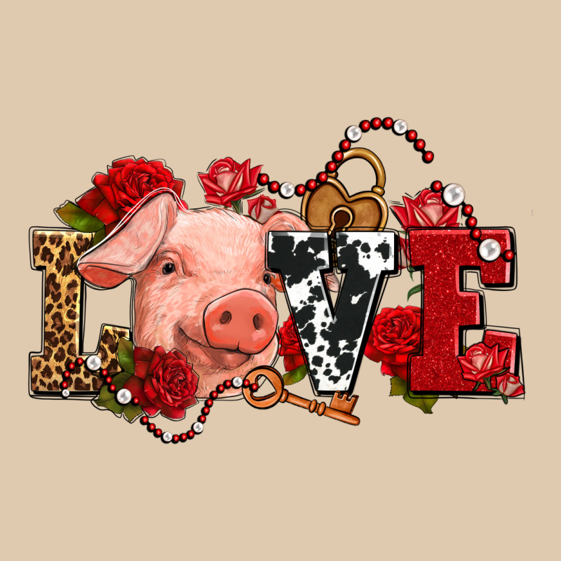Love With Pig Olivia Heavyweight Sweatshirt by OliviaCreatesArt | Teevron