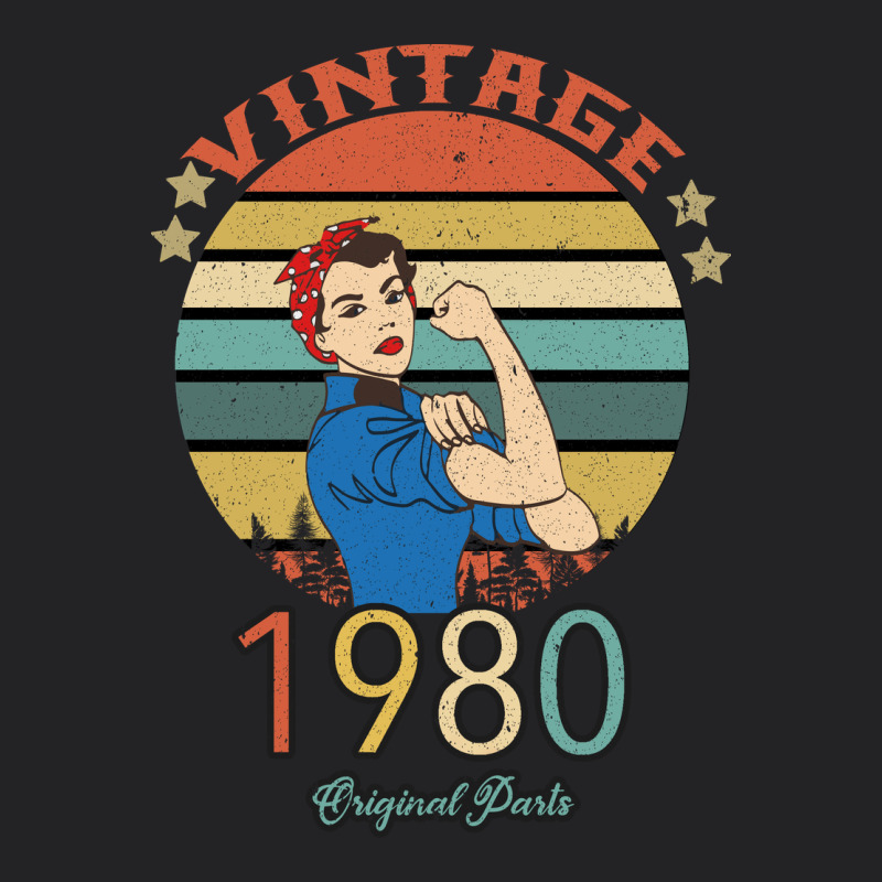 Vintage 1980 Original Parts Women 40th Birthday Vintage Tee by Bettercallsaul | Teevron