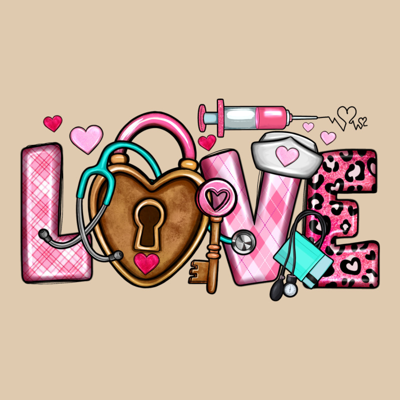 Love Valentines Day Nurse Heavyweight Sweatshirt by OliviaCreatesArt | Teevron